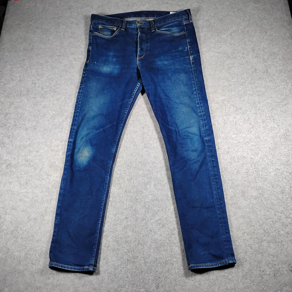 Rag & Bone Fit 2 Slim Jeans Montana Blue Dark Wash Size 34x32